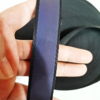 Яркая черная Радужная светоотражающая лента высотой 2,5 см, шитье одежды, аксессуары, сумки, ремешок на плечо, 5 метров