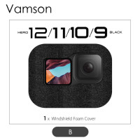 Губка для ветрового стекла Vamson Windslayer, губка для GoPro Hero 13 12 11 10 9 8, чехол с шумоподавлением ветра для Go Pro 13, аксессуары