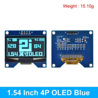 Модуль TZT с органическим светодиодом SSD1309, 1,54 дюйма, 4 контакта, 7 контактов, белый, синий, совместим с SSD1306 SPI интерфейсом 128*64