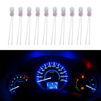 10 шт., автомобильный прибор, Φ T3, лампочка для автомобиля ABS 12 в 30 мА для всех моделей приборной панели, лампочка с теплым белым цветом, автомобильный аксессуар