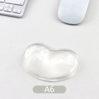 Качественная волнистая Удобная гелевая компьютерная мышь, подставка под запястье, модная силиконовая подставка под запястье в форме сердца