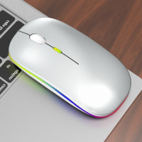 Bluetooth-мышь беспроводная перезаряжаемая с подсветкой, 2,4 ГГц