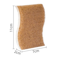 S-образная губка для мытья посуды, натуральная сизальная древесная масса, хлопковая натуральная Губка из микрофибры, кухонная губка, оптовая продажа
