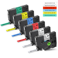 Лента для этикеток, совместимая с Brother TZ TZe 0,47 131 231 431 531 631 731, 6 шт.