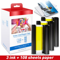 UniPlus для Canon Selphy, набор цветной чернильной бумаги, компактный фотопринтер CP1200 CP1300 CP910 CP900, 3 шт., чернильный картридж KP 108IN KP-36IN