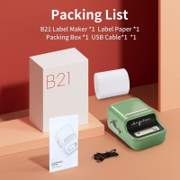 Niimbot B21 Термопринтер для печати этикеток, наклейка, мини-штрих-код, карманный штрих-код, ценник, принтеры, бесплатное приложение