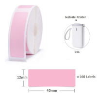 Яркая Печатающая этикетка Niimbot D11 D110 D101 12*30 12*40 15*30 15*50 мм для беспроводного производителя этикеток Niimbot, водонепроницаемые рулоны бумаги