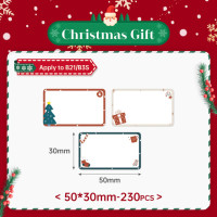 NIIMBOT Рождественская Праздничная термальная бумага для этикеток для использования в B21 B3S B1 B203 принтер этикеток авто клейкая бумага для украшения дома этикетка