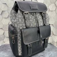 мужской кожаный брендовый рюкзак coach sprint backpack тренд