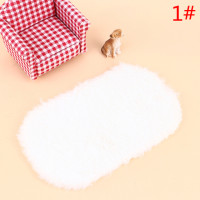 Новинка! Миниатюрный пушистый круглый плюшевый коврик в форме облака для кукольного домика коврик Кукольный дом мебель для гостиной аксессуары для украшения