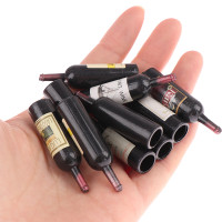 Миниатюрный Кукольный домик 1:12 из смолы, модель бутылки вина, аксессуары для кукольного домика, детские игрушки, 10 шт.