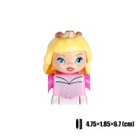 Фигурка принцессы, замок, оружие, большие строительные блоки, аксессуар, стена, забор, кирпич, совместимый сборный блок, игрушки для детей, подарок