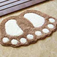 Коврики для ванной с принтом ног, нескользящий коврик для ванной комнаты, коврик для туалета, коврик для ванной комнаты, коврики для ванной комнаты, искусственная кожа из микрофибры