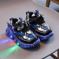 Кроссовки Детские светящиеся, легкие светодиодные, для мальчиков и девочек, водонепроницаемая обувь для бега, размеры 21-30