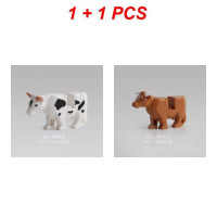 Мини фигурки животных крокодил, Акула Леопард корова Тигр строительные блоки микро размер кирпичи Дети Рождественский подарок игрушки для девочек 2020