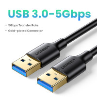 Ugreen USB к USB Удлинительный кабель Тип A папа к мужчине USB 3,0 2,0 удлинитель для радиатора жесткий диск ТВ коробка USB 3,0 кабель удлинитель