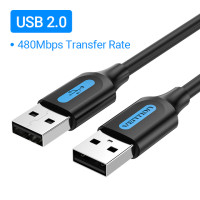 Кабель-удлинитель USB Vention, 0,25&nbsp;м, штекер-штекер, совместим с USB 3.0, 2.0, для жесткого диска, ТВ-приставки, ноутбука