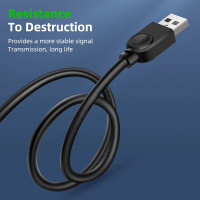 Кабель-Удлинитель USB 2,0, штекер-гнездо, 1,5 м, 3 м, 5 м