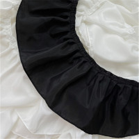 Шифоновая плиссированная кружевная ткань с 3d эффектом, 14 см