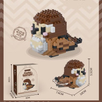 Kawaii Милая птица маленькие Строительные блоки Набор креативные образовательные строительные игрушки для мальчиков девочек игрушки подходят для украшения