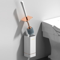 Силиконовая щетка для унитаза MUSAMBAN TPR, набор аксессуаров для уборки пола и ванной комнаты, инструмент для очистки, домашняя щетка для туалета с настенным креплением