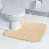 Мягкие коврики для ванной из пены с эффектом памяти-Нескользящий Впитывающий моющийся ковер напольный коврик для туалета Home Bath U-образный мягкий и удобный ковер для ванной комнаты