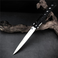 Складной нож 26SXP Ti Li te XL 6, клинок из холодной стали на шпильке, с простым сатиновым лезвием, с черной ручкой ZyEx, тактические уличные ножи для кемпинга