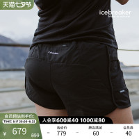 icebreaker 美利奴羊毛 女ZoneKnit™跑步短褲