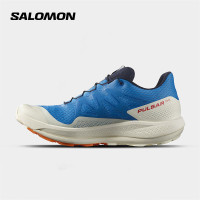 salomon薩洛蒙男款越野跑鞋彈性運動抓地藍色紅低幫PULSAR TRAIL