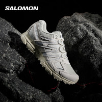 salomon薩洛蒙越野透氣情侶款皮質運動休閒鞋X-MISSION 4 SUEDE