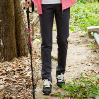 探拓戶外運動彈力冰絲速乾褲女夏季輕薄款透氣男跑步登山快乾長褲