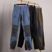 戶外衝鋒褲男 防風防水撞色多口袋立體裁剪登山褲 旅行徒步褲A7