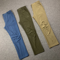 戶外運動男褲夏季薄款休閒褲男士彈力直筒寬鬆夏款速乾透氣長褲子