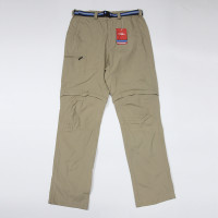 春夏季男士戶外速乾褲彈力透氣徒步登山釣魚可拆腿薄款直筒衝鋒褲