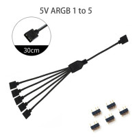 Кабель-удлинитель OULLX для материнской платы 4Pin 12V RGB 3pin 5V ARGB от 1 до 2/1 до 3/1 до 4/1до 5