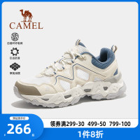 駱駝登山鞋女士2023夏季新款透氣戶外鞋防滑耐磨運動低幫徒步鞋女