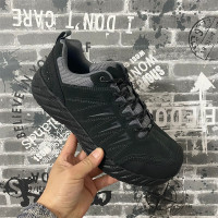 出口外貿撿漏男士戶外徒步登山運動鞋反絨牛皮防水防滑勞保工作鞋