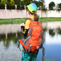 雪丘島戶外新款拼色揹包雙肩包旅遊登山徒步休閒40L大容量包男女