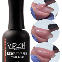 Камуфлирующая база под гель-лак/ RUBBER BASE COVER BEIGE 17мл The Virgin Beauty