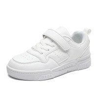 Детские кроссовки, кожаные беговые кроссовки белого цвета для девочек, детская спортивная обувь для больших мальчиков, модная повседневная школьная прогулочная обувь