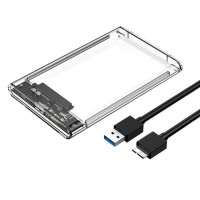 2,5-дюймовый прозрачный жесткий диск SSD Φ SATA III к USB 2,5, корпус для жесткого диска, поддержка смартфона, внешний жесткий диск для ноутбука P2W2