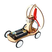 Детская модель электрического ветрового автомобиля, для студентов, самостоятельная сборка, технологические эксперименты, развлекательная Новинка