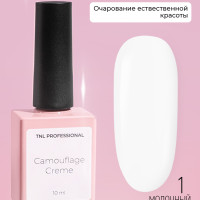 TNL Гель лак Camouflage Creme №1 - Молочный пломбир (10 мл) камуфлирующий для ногтей камуфляжный