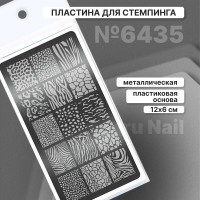 ruNail №6435 Пластина для стемпинга ногтей,