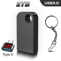 Новинка, флэш-накопитель, USB 3,0, USB-накопитель, флеш-накопитель, металлический адаптер USB Type-C объемом 1 ТБ, водонепроницаемый мини U-диск