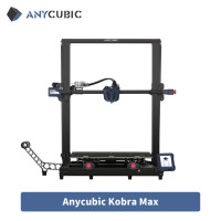 3D-принтер ANYCUBIC KOBRA MAX с автоматическим выравниванием, 4,3 дюйма, скорость печати с сенсорным экраном, макс. 180 мм/с, FDM, 400*400*450 мм