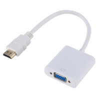 0.2M 1080P HDMI-compatible to VGA Converter Adapter Cable