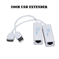 USB Extender 200m RJ45 USB2.0Extension TX RX Sender Receiver