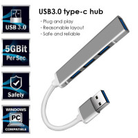 USB HUB 3.0 Hub USB 3.0 Splitter USB3.0 Type-C Hub Adapter