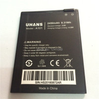 Мобильный телефон аккумулятор UHANS A101 A101S UHANS, батарея для телефона 2450 мАч, высокое качество, длительный режим ожидания